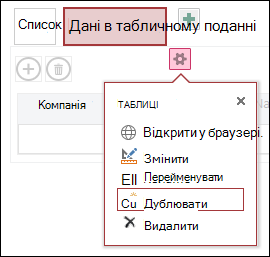 Меню 