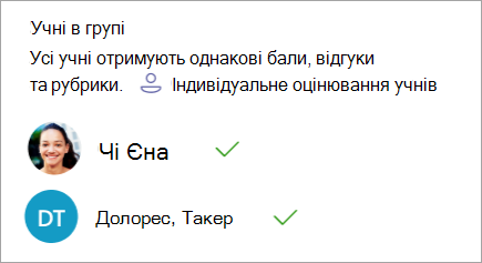 Можливість індивідуального оцінювання учнів