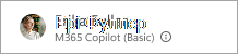 Знімок екрана: підпис для M365 Basic