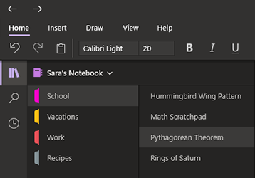 Темний режим у OneNote для Windows 10