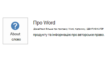 Знімок екрана Word MSI