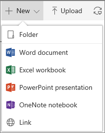Створення папки або документа в Office 365