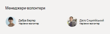 Знімок екрана: веб-частина People