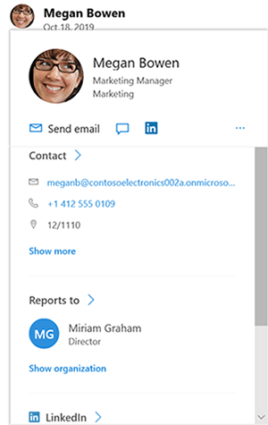 Профіль користувача Yammer