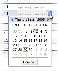 Điều khiển lịch.