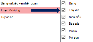 Hộp thoại Tùy chọn Dẫn hướng