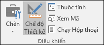 Chế độ Thiết kế trên ruy-băng