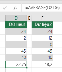 Excel hiển thị lỗi khi một công thức tham chiếu đến nhiều ô