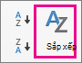 Trên tab Dữ liệu Excel, hãy chọn Sắp xếp