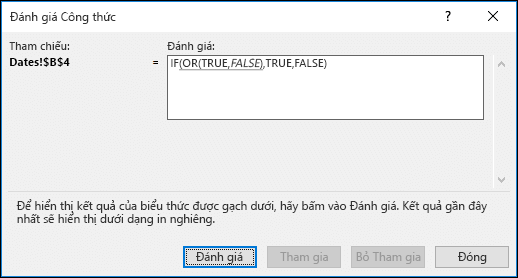 Ví dụ về Trình hướng dẫn Đánh giá Công thức