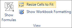 Đổi kích cỡ Ô