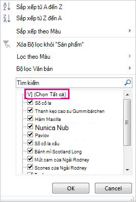 Bộ sưu tập Bộ lọc