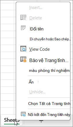 Các hàm sẽ không khả dụng khi bật tính năng bảo vệ sổ làm việc