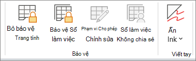 Xem lại Trang tính Không bảo vệ