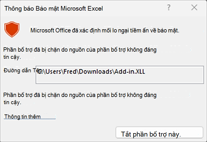 Chặn pa-nen XLL