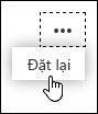 Tùy chọn đặt lại cho nhánh
