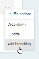 Tùy chọn phân nhánh trong Microsoft Forms
