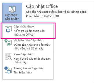 Cập nhật bây giờ