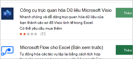 Tải bổ trợ từ Office store trên web