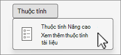 Mở Thuộc tính Nâng cao