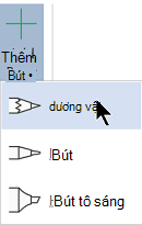Bạn có thể vẽ bằng mực với ba họa tiết khác nhau: bút chì, bút hoặc bút đánh dấu