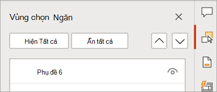 Hiển thị ngăn PowerPoint được chia theo tab