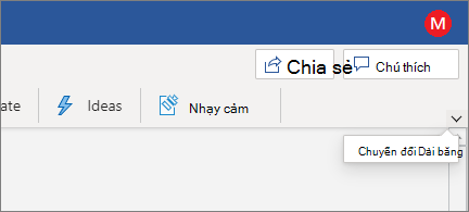 Ribbon hiện đại với điều khiển Chuyển Dải băng được tô sáng
