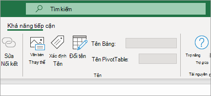 Hiển thị dải băng trợ năng