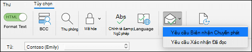 Yêu cầu biên nhận chuyển phát