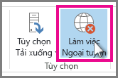 Nút Làm việc Ngoại tuyến trong Outlook 2013