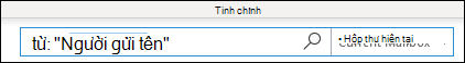 Tìm kiếm theo tên người gửi