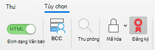 Hiển thị nút đăng nhập trong thông điệp email
