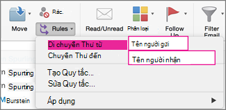 Quy tắc: Di chuyển thư...