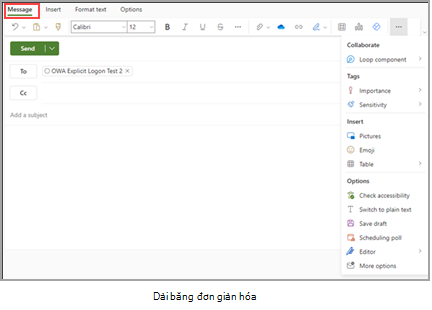 Outlook trên web xem.
