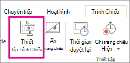 Nút Thiết lập Trình Chiếu