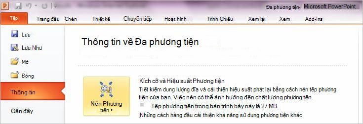Bấm Nén Phương tiện