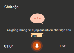 Hướng dẫn trên màn hình từ Huấn luyện viên Diễn giả