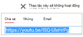 Nếu mã nhúng của bạn bắt đầu bằng http, video của bạn sẽ không được nhúng thành công.