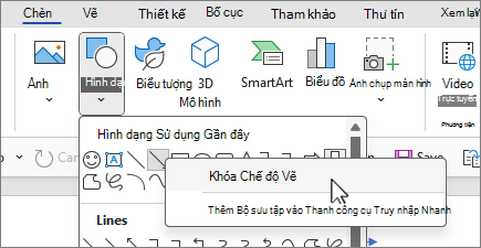 Hình Khóa màn hình chế độ vẽ
