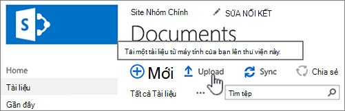 Tải tài liệu lên