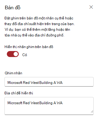 Sửa Ghim Nhãn và Địa chỉ