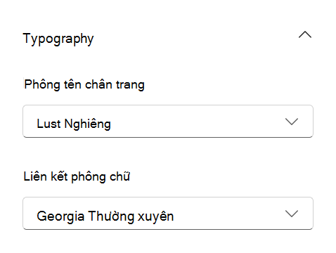 phông chân trang