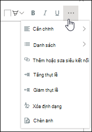 Chèn các thành phần khác