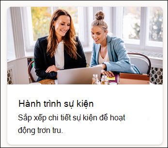 ảnh chụp màn hình hành trình sự kiện mẫu danh sách