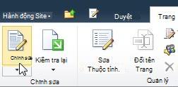 Ảnh: Lệnh Sửa của tab Sửa