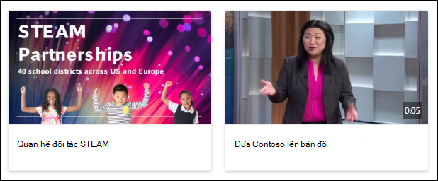 ảnh chụp màn hình liên kết nhanh với video