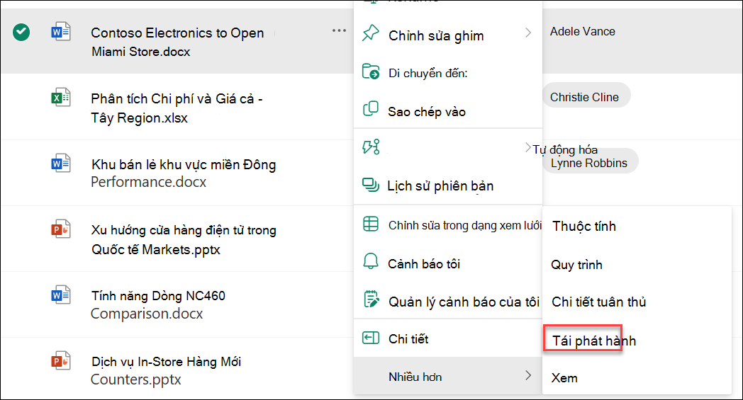 ảnh chụp màn hình tái phát hành phiên bản chính