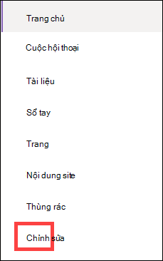 Menu dẫn hướng dọc.
