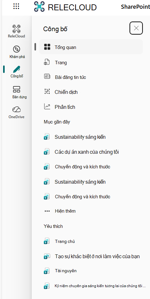 Phát hành thanh ứng dụng SharePoint