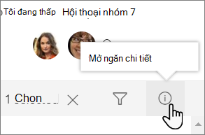 Ảnh chụp màn hình ngăn chi tiết danh sách